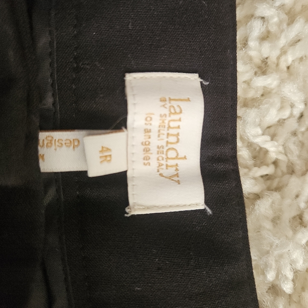 Laundry By Shelli Segal Black Straight Leg Pants - Picture 4 of 4